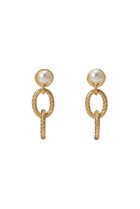 【セシル エ ジャンヌ/CECILE ET JEANNE】のメッシュチェーン 2連ピアス パール|ID: prp329100004217420 ipo3291000000036205017