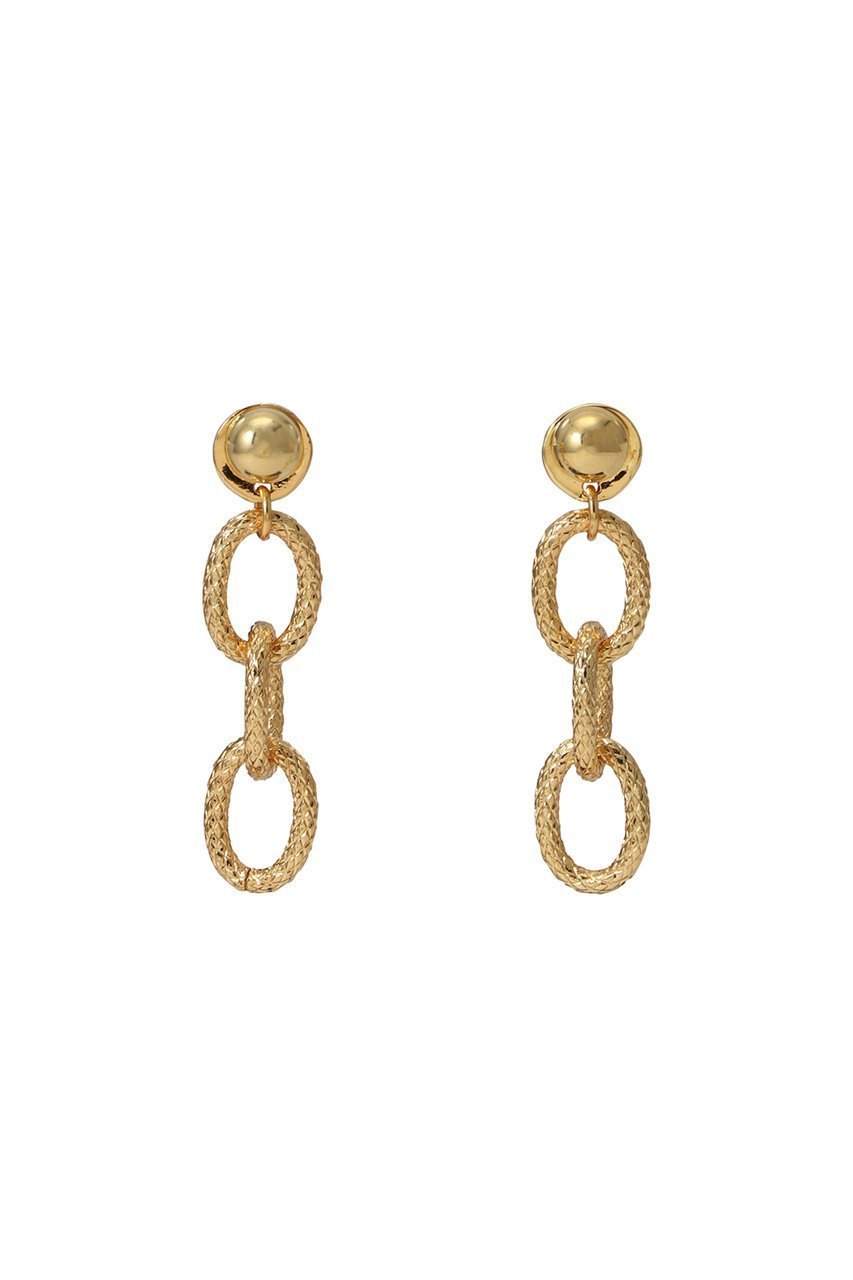 【セシル エ ジャンヌ/CECILE ET JEANNE】のメッシュチェーン3連ピアス インテリア・キッズ・メンズ・レディースファッション・服の通販 founy(ファニー) 　ファッション　Fashion　レディースファッション　Fashion for Women　ジュエリー　Jewelry　ファッションリング　Fashion Rings　イヤリング・フープ・ドロップタイプ　Hoop, Drop & Clip Earrings　イヤリング　Earrings　シンプル　Simple, Minimal　チェーン　Chain, Chain Strap　メッシュ　Mesh, Net Fabric　ゴールド|ID: prp329100004217421 ipo3291000000035985664