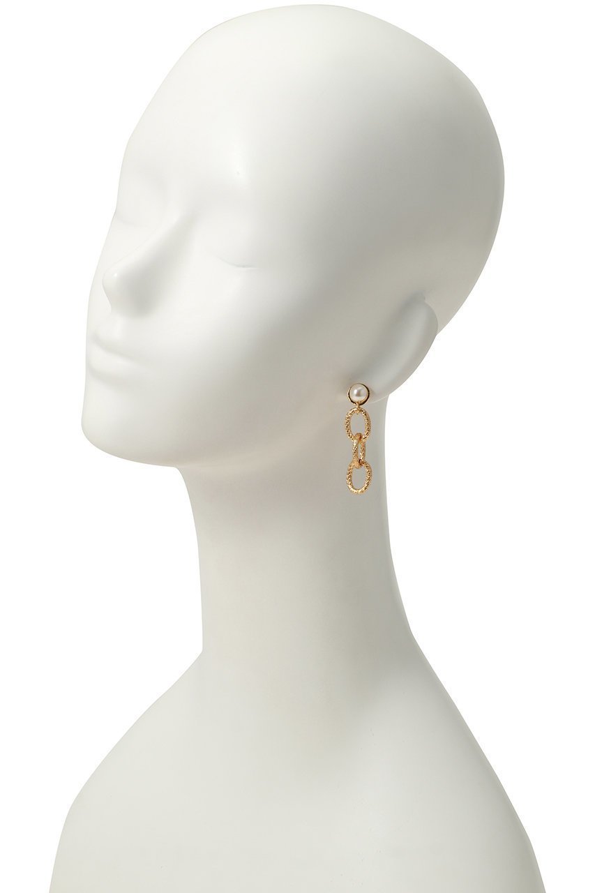 【セシル エ ジャンヌ/CECILE ET JEANNE】のメッシュチェーン3連ピアス 人気、トレンドファッション・服の通販 founy(ファニー) 　ファッション　Fashion　レディースファッション　Fashion for Women　ジュエリー　Jewelry　ファッションリング　Fashion Rings　イヤリング・フープ・ドロップタイプ　Hoop, Drop & Clip Earrings　イヤリング　Earrings　シンプル　Simple, Minimal　チェーン　Chain, Chain Strap　メッシュ　Mesh, Net Fabric　other-2|ID: prp329100004217421 ipo3291000000035985665