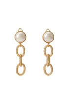 【セシル エ ジャンヌ/CECILE ET JEANNE】のメッシュチェーン3連イヤリング 人気、トレンドファッション・服の通販 founy(ファニー) ファッション Fashion レディースファッション Fashion for Women ジュエリー Jewelry ファッションリング Fashion Rings イヤリング・フープ・ドロップタイプ Hoop, Drop & Clip Earrings イヤリング Earrings ガラス Glass, Glassware シンプル Simple, Minimal チェーン Chain, Chain Strap パール Pearl, Pearl Accent メッシュ Mesh, Net Fabric thumbnail ゴールド×パール|ID: prp329100004217422 ipo3291000000035787208