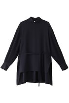 【ヒューエルミュージアム/hueLe Museum】の【hLM】プリーツ袖ブラウス ネイビー|ID: prp329100004217426 ipo3291000000035958750