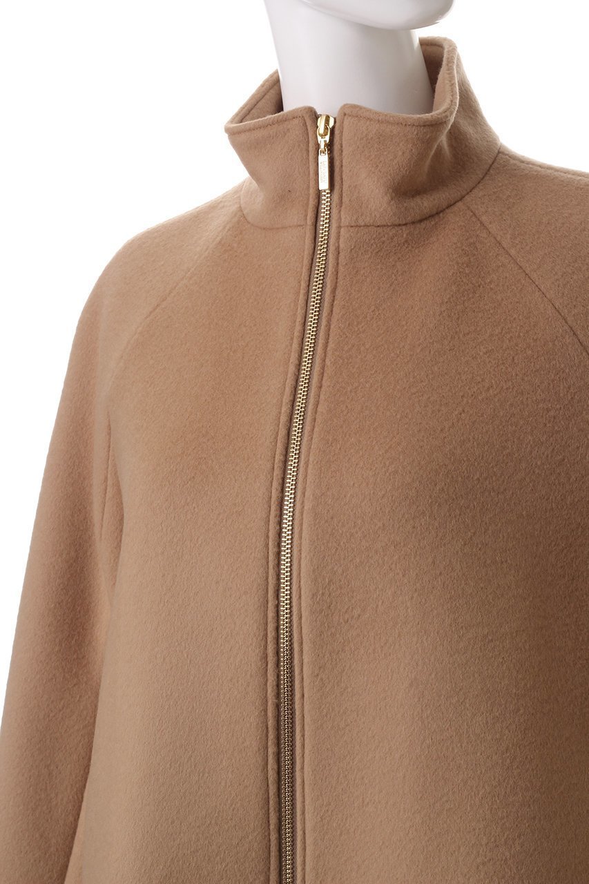 【アルアバイル/allureville】の【Loulou Willoughby】シャルムビーバーケープ風コート 人気、トレンドファッション・服の通販 founy(ファニー) 　ファッション　Fashion　レディースファッション　Fashion for Women　アウター　Coat / Outerwear Collection　コート・ロングコート・ピーコート　Long Coats, Peacoats & More　ショート　Short, Short Length　スリット　Slit, Slit Detail　スリーブ　Sleeve, Long Sleeve / Short Sleeve　フロント　Front, Front Design　エレガント 上品　Elegant　other-5|ID: prp329100004222228 ipo3291000000032944804