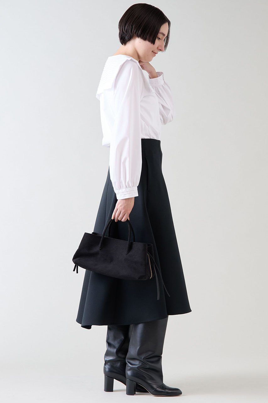【マルティニーク/martinique】のピンタックカラーブラウス 人気、トレンドファッション・服の通販 founy(ファニー) 　ファッション　Fashion　レディースファッション　Fashion for Women　トップス・カットソー　Cut & Sew Tops　シャツ・ブラウス・オフィスカジュアル　Elegant Blouses & Button-Ups　おすすめ　Recommended / Our Picks　カフス　Cuff Design　カーディガン　Cardigan, Knitwear　スリーブ　Sleeve, Long Sleeve / Short Sleeve　タイプライター　Typewriter Fabric, Crisp Cotton　ロング　Long, Long-Length　再入荷　Restock / Back in Stock　other-5|ID: prp329100004222246 ipo3291000000032704594