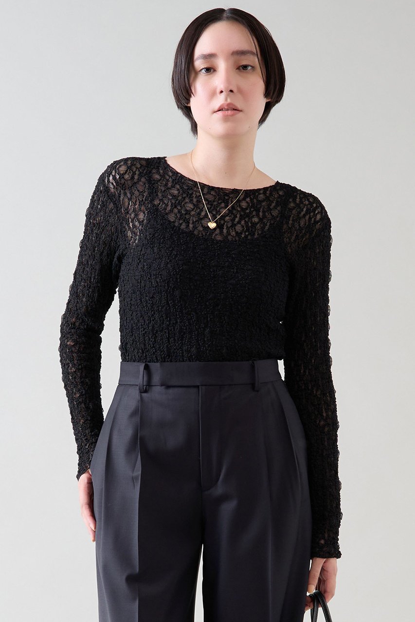 【マルティニーク/martinique】のシャーリングインナー 人気、トレンドファッション・服の通販 founy(ファニー) 　ファッション　Fashion　レディースファッション　Fashion for Women　トップス・カットソー　Cut & Sew Tops　シャツ・ブラウス・オフィスカジュアル　Elegant Blouses & Button-Ups　ロングTシャツ・Tシャツ　Longline T-Shirts & Tees　カットソー・ベーシックTシャツ　Cut-and-Sewn Tops / Stretch Tees & Basics　おすすめ　Recommended / Our Picks　インナー　Innerwear　シャーリング　Shirring, Ruched　ストレッチ　Stretch, Stretchy Fabric　スリーブ　Sleeve, Long Sleeve / Short Sleeve　トレンド　Trend, Trending Now　レース　Lace, Lace Fabric　ロング　Long, Long-Length　再入荷　Restock / Back in Stock　 other-1|ID: prp329100004222265 ipo3291000000032704559
