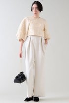 【マルティニーク/martinique】のジャガードコンビオールインワン オフホワイト|ID: prp329100004222266 ipo3291000000035042396