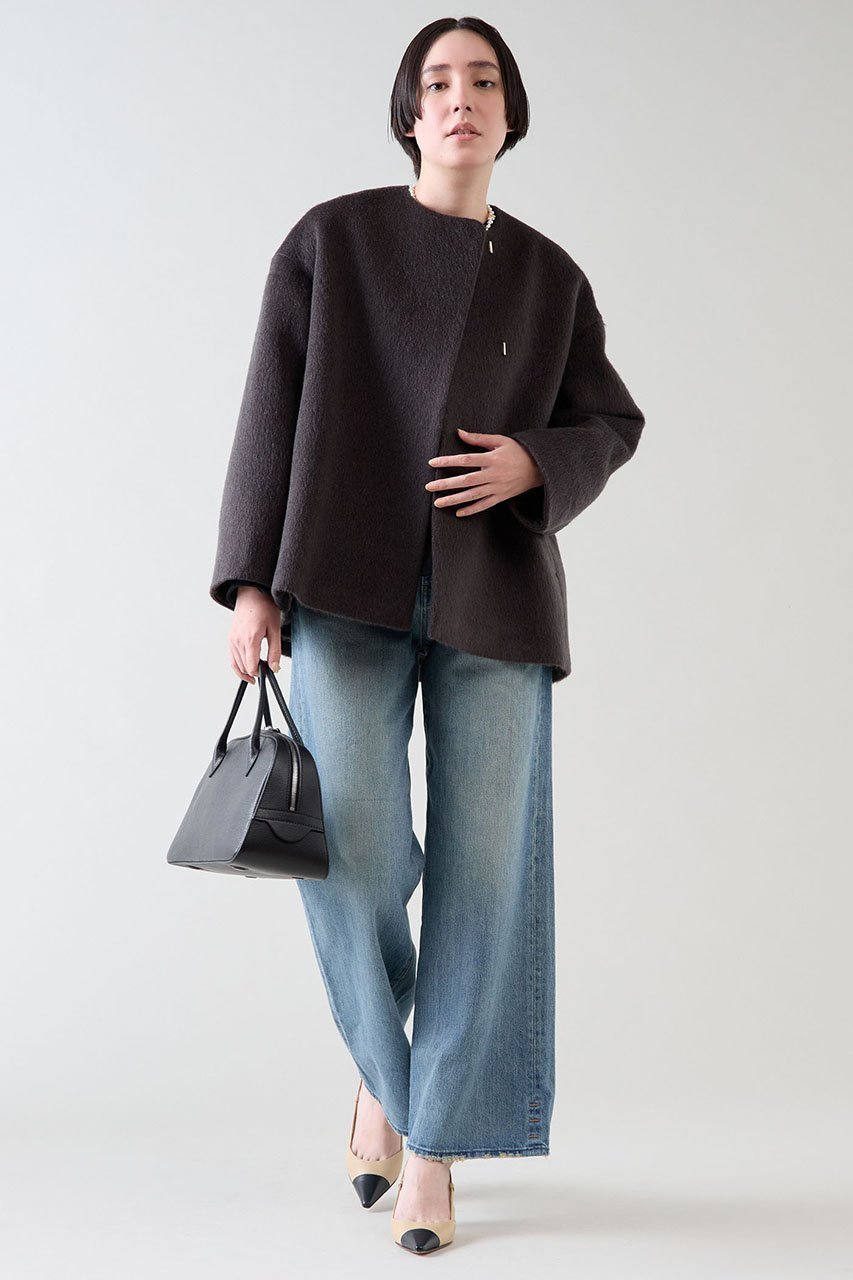 【マルティニーク/martinique】のノーカラーコート 人気、トレンドファッション・服の通販 founy(ファニー) 　ファッション　Fashion　レディースファッション　Fashion for Women　アウター　Coat / Outerwear Collection　コート・ロングコート・ピーコート　Long Coats, Peacoats & More　おすすめ　Recommended / Our Picks　ウォーム　Warm Fabric　ショルダー　Shoulder, Shoulder Strap　ショート　Short, Short Length　スリーブ　Sleeve, Long Sleeve / Short Sleeve　ドロップ　Drop Shoulder, Dropped Style　定番　Standard, Basic Item　other-5|ID: prp329100004222267 ipo3291000000035302727