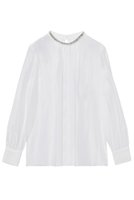 【アナイ/ANAYI】のシルキーオーガンジービジューブラウス 人気、トレンドファッション・服の通販 founy(ファニー) ファッション Fashion レディースファッション WOMEN トップス・カットソー Tops/Tshirt シャツ/ブラウス Shirts/Blouses エレガント 上品 Elegant オーガンジー Organdy カフス Cuffs スタンド Stand スリット Slit スリーブ Sleeve バレエ Ballet ビジュー Bijou ボトム Bottom モダン Modern ロング Long 冬 Winter おすすめ Recommend NEW・新作・新着・新入荷 New Arrivals |ID:prp329100004222328