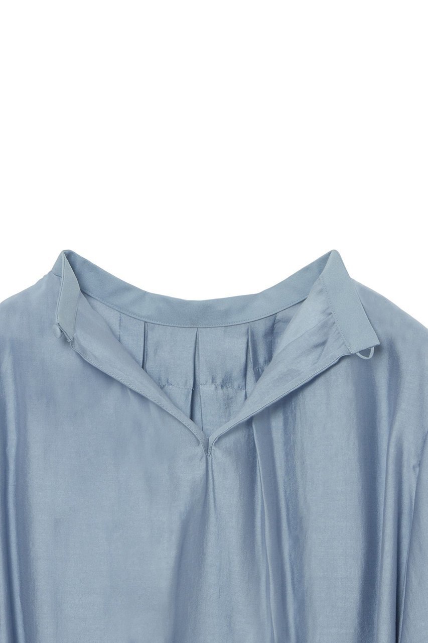 【アナイ/ANAYI】のシルキーオーガンジービジューブラウス 人気、トレンドファッション・服の通販 founy(ファニー) 　ファッション　Fashion　レディースファッション　Fashion for Women　トップス・カットソー　Cut & Sew Tops　シャツ・ブラウス・オフィスカジュアル　Elegant Blouses & Button-Ups　エレガント 上品　Elegant　オーガンジー　Organza Fabric　カフス　Cuff Design　コレクション　Collection, Seasonal Line　スタンド　Stand Collar, Upright Stand　スリット　Slit, Slit Detail　スリーブ　Sleeve, Long Sleeve / Short Sleeve　テクスチャー　Texture, Textured Fabric　バレエ　Ballet, Ballet Style　ビジュー　Bijou, Jewel-like Accent　ボトム　Bottoms, Lower Wear　モダン　Modern, Contemporary　ロング　Long, Long-Length　冬　Winter / This Winter　再入荷　Restock / Back in Stock　おすすめ　Recommended / Our Picks　other-6|ID: prp329100004222328 ipo3291000000035052304