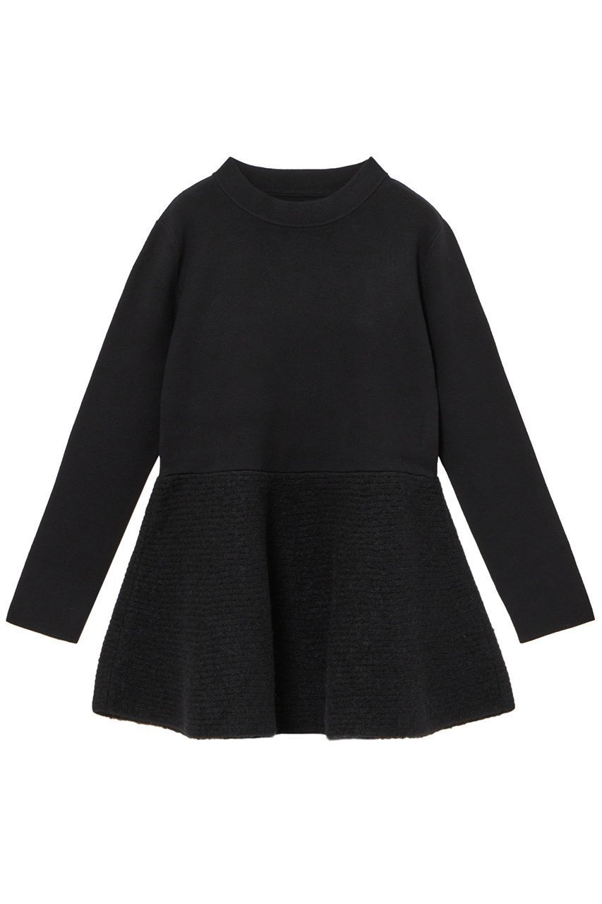 【アナイ/ANAYI】のファー加工ペプラムプルオーバー インテリア・キッズ・メンズ・レディースファッション・服の通販 founy(ファニー) 　ファッション　Fashion　レディースファッション　Fashion for Women　トップス・カットソー　Cut & Sew Tops　ニット　Knit Tops & Sweaters　カジュアルプルオーバー・ニットトップス　Pullovers & Knit Tops / Casual Pullovers　コレクション　Collection, Seasonal Line　テクスチャー　Texture, Textured Fabric　バランス　Balance, Style Balance　バレエ　Ballet, Ballet Style　フレア　Flare, Flared　ペプラム　Peplum, Flared Hem　ワイド　Wide, Wide Fit　冬　Winter / This Winter　再入荷　Restock / Back in Stock　おすすめ　Recommended / Our Picks　ブラック|ID: prp329100004222330 ipo3291000000035055192