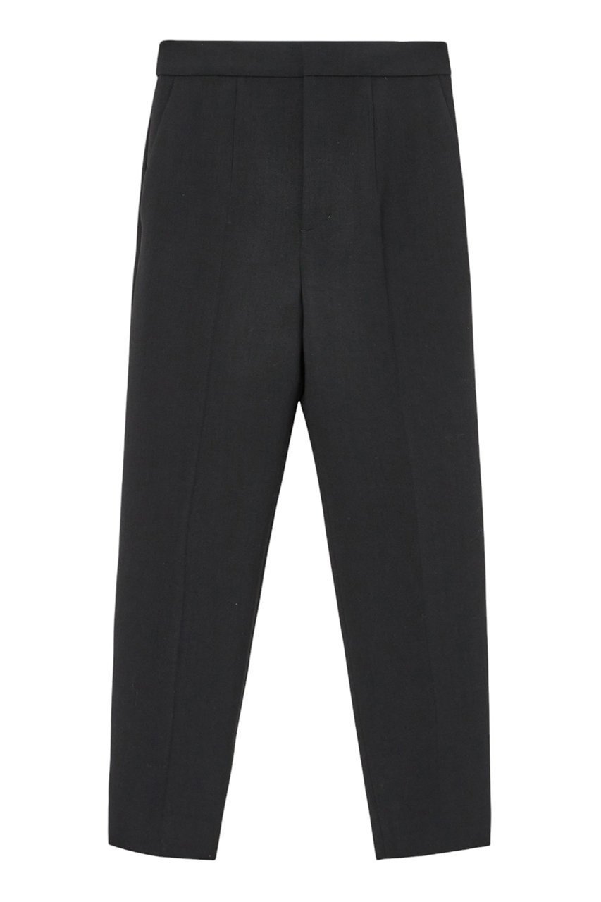 【アナイ/ANAYI】のストレッチウールテーパードパンツ インテリア・キッズ・メンズ・レディースファッション・服の通販 founy(ファニー) 　ファッション　Fashion　レディースファッション　Fashion for Women　パンツ　Pants & Trousers　なめらか　Smooth, Silky Texture　コレクション　Collection, Seasonal Line　シルク　Silk, 100% Silk　シンプル　Simple, Minimal　ストレッチ　Stretch, Stretchy Fabric　センター　Center, Center Line　テクスチャー　Texture, Textured Fabric　バレエ　Ballet, Ballet Style　ペプラム　Peplum, Flared Hem　ロング　Long, Long-Length　冬　Winter / This Winter　ブラック|ID: prp329100004222333 ipo3291000000032926719
