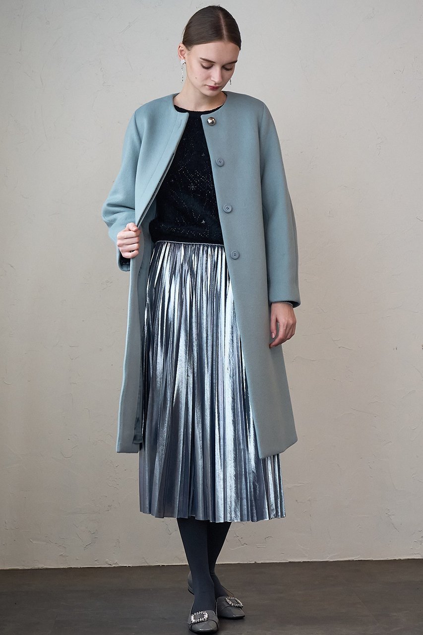 【アナイ/ANAYI】のホイルクリスタルプリーツスカート 人気、トレンドファッション・服の通販 founy(ファニー) 　ファッション　Fashion　レディースファッション　Fashion for Women　スカート　Skirts　プリーツスカート / 上品フェミニンスタイル　Pleated Skirts　ロングスカート　Long Skirts / Maxi & Midi Skirts　クリスタル　Crystal, Swarovski　コレクション　Collection, Seasonal Line　シルバー　Silver, Metallic Silver　テクスチャー　Texture, Textured Fabric　バレエ　Ballet, Ballet Style　プリント　Print, Printed Pattern　プリーツ　Pleats, Pleated　ロング　Long, Long-Length　冬　Winter / This Winter　おすすめ　Recommended / Our Picks　ホリデーシーズン　Holiday Season　other-3|ID: prp329100004222335 ipo3291000000032823540