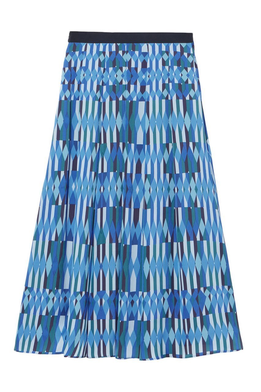 【アナイ/ANAYI】のアイシクルプリントタックスカート 人気、トレンドファッション・服の通販 founy(ファニー) 　ファッション　Fashion　レディースファッション　Fashion for Women　スカート　Skirts　ロングスカート　Long Skirts / Maxi & Midi Skirts　エレガント 上品　Elegant　クール　Cool, Chic　コレクション　Collection, Seasonal Line　サテン　Satin, Glossy Fabric　セットアップ　Set-Up, Coordinated Outfit　テクスチャー　Texture, Textured Fabric　バレエ　Ballet, Ballet Style　フレア　Flare, Flared　フレアースカート　Flared Skirt, A-Line Skirt　プリント　Print, Printed Pattern　ミドル　Middle Length, Mid Height　モチーフ　Motif, Design Theme　ロング　Long, Long-Length　冬　Winter / This Winter　おすすめ　Recommended / Our Picks　other-2|ID: prp329100004222336 ipo3291000000032823328