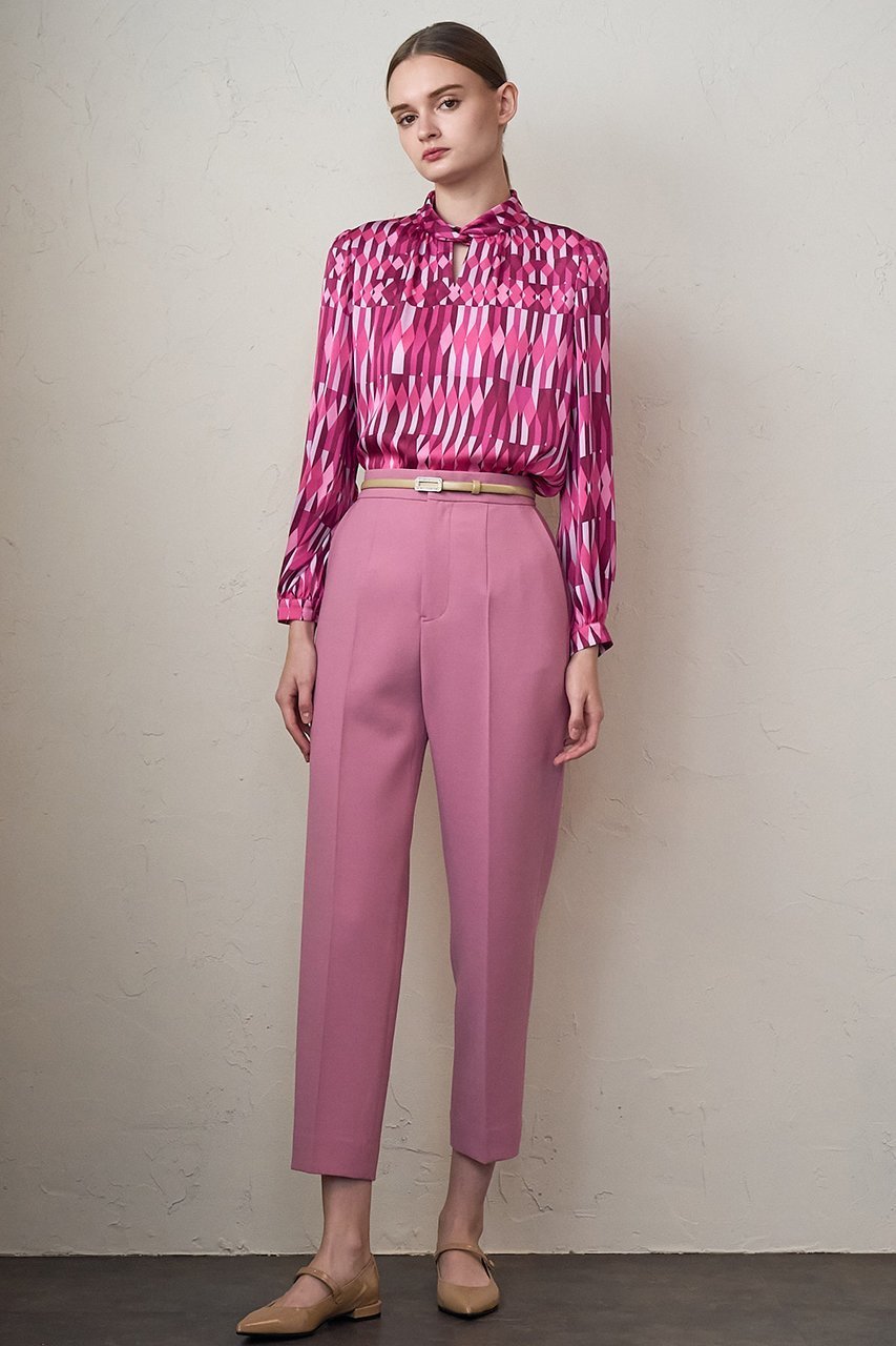 【アナイ/ANAYI】のアイシクルプリントカシュクールネックブラウス 人気、トレンドファッション・服の通販 founy(ファニー) 　ファッション　Fashion　レディースファッション　Fashion for Women　トップス・カットソー　Cut & Sew Tops　シャツ・ブラウス・オフィスカジュアル　Elegant Blouses & Button-Ups　カシュクール　Wrap Design　クール　Cool, Chic　コレクション　Collection, Seasonal Line　サテン　Satin, Glossy Fabric　スリット　Slit, Slit Detail　スリーブ　Sleeve, Long Sleeve / Short Sleeve　セットアップ　Set-Up, Coordinated Outfit　テクスチャー　Texture, Textured Fabric　バレエ　Ballet, Ballet Style　フロント　Front, Front Design　プリント　Print, Printed Pattern　モチーフ　Motif, Design Theme　ロング　Long, Long-Length　冬　Winter / This Winter　おすすめ　Recommended / Our Picks　other-4|ID: prp329100004222337 ipo3291000000032886689