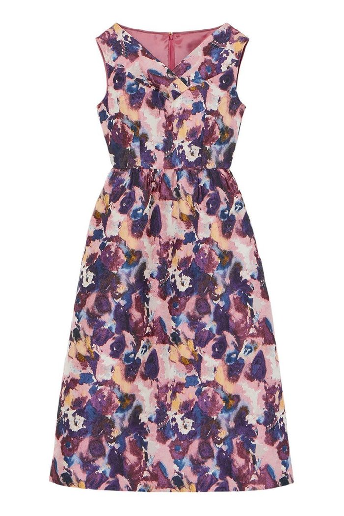 【アナイ/ANAYI】のオーロラジャガードVネックワンピース インテリア・キッズ・メンズ・レディースファッション・服の通販 founy(ファニー) https://founy.com/ ファッション Fashion レディースファッション Fashion for Women ワンピース Dresses チュニック Tunic Tops & Dresses イタリア Italy エレガント 上品 Elegant カーディガン Cardigan, Knitwear ギャザー Gathered, Ruffled コレクション Collection, Seasonal Line シンプル Simple, Minimal ジャカード／ジャガード Jacquard, Woven Pattern ジャケット Jacket, Outerwear チュニック Tunic, Long Top テクスチャー Texture, Textured Fabric デコルテ Décolleté, Neckline バレエ Ballet, Ballet Style フロント Front, Front Design 別注 Limited Edition, Custom Order 冬 Winter / This Winter |ID: prp329100004222342 ipo3291000000035052316