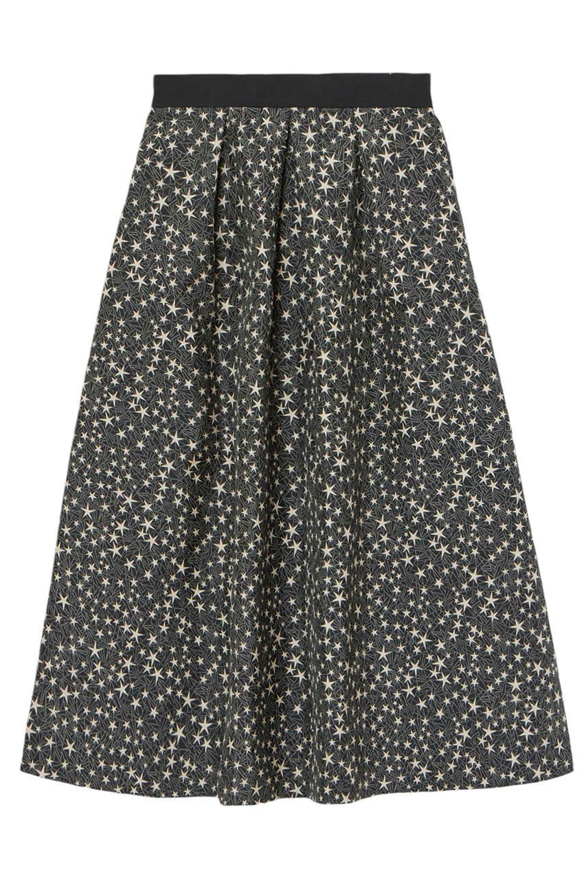 【アナイ/ANAYI】のスターダストジャガードタックフレアスカート インテリア・キッズ・メンズ・レディースファッション・服の通販 founy(ファニー) 　ファッション　Fashion　レディースファッション　Fashion for Women　スカート　Skirts　Aライン・フレアスカート　A-Line & Flared Skirts　ロングスカート　Long Skirts / Maxi & Midi Skirts　イタリア　Italy　グログラン　Grosgrain, Grosgrain Ribbon　コレクション　Collection, Seasonal Line　ジャカード／ジャガード　Jacquard, Woven Pattern　テクスチャー　Texture, Textured Fabric　バレエ　Ballet, Ballet Style　モチーフ　Motif, Design Theme　モノトーン　Monotone, Black and White　ロング　Long, Long-Length　冬　Winter / This Winter　おすすめ　Recommended / Our Picks　ブラック|ID: prp329100004222345 ipo3291000000032823551