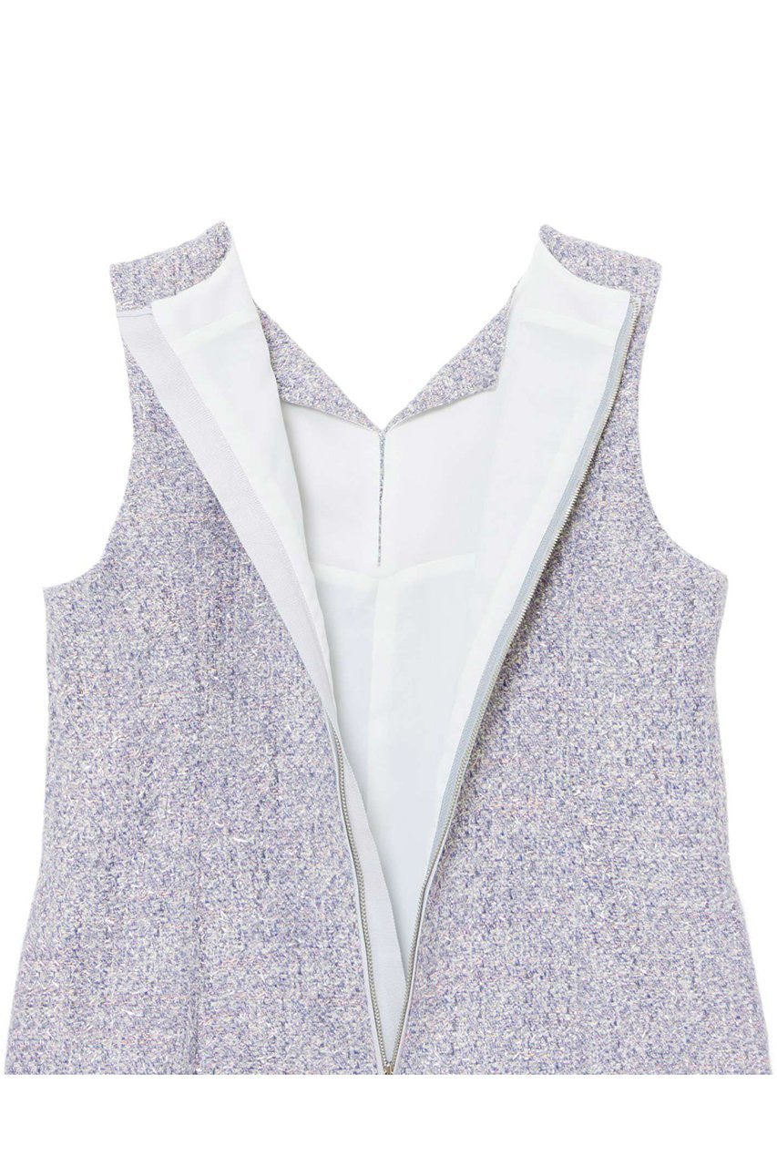 【アナイ/ANAYI】のメタルシャギーツイードワンピース 人気、トレンドファッション・服の通販 founy(ファニー) 　ファッション　Fashion　レディースファッション　Fashion for Women　ワンピース　Dresses　チュニック　Tunic Tops & Dresses　コレクション　Collection, Seasonal Line　ジャケット　Jacket, Outerwear　ジュエリー　Jewelry, Accessories　セットアップ　Set-Up, Coordinated Outfit　チュニック　Tunic, Long Top　ツイード　Twill, Twill Weave　テクスチャー　Texture, Textured Fabric　デコルテ　Décolleté, Neckline　バレエ　Ballet, Ballet Style　冬　Winter / This Winter　エレガント 上品　Elegant　other-4|ID: prp329100004222348 ipo3291000000032889418