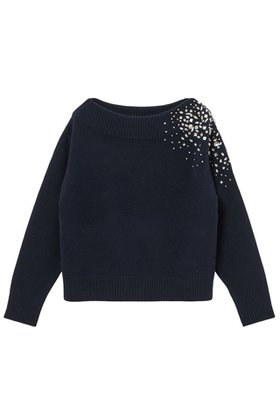 【アナイ/ANAYI】 スノーフレークプルオーバー人気、トレンドファッション・服の通販 founy(ファニー) ファッション Fashion レディースファッション Fashion for Women トップス・カットソー Cut & Sew Tops ニット Knit Tops & Sweaters カジュアルプルオーバー・ニットトップス Pullovers & Knit Tops / Casual Pullovers アシンメトリー Asymmetrical Style エレガント 上品 Elegant コレクション Collection, Seasonal Line ダイヤモンド Diamond, Brilliant Cut テクスチャー Texture, Textured Fabric バレエ Ballet, Ballet Style ビジュー Bijou, Jewel-like Accent ミドル Middle Length, Mid Height モチーフ Motif, Design Theme 再入荷 Restock / Back in Stock 冬 Winter / This Winter |ID:prp329100004222356