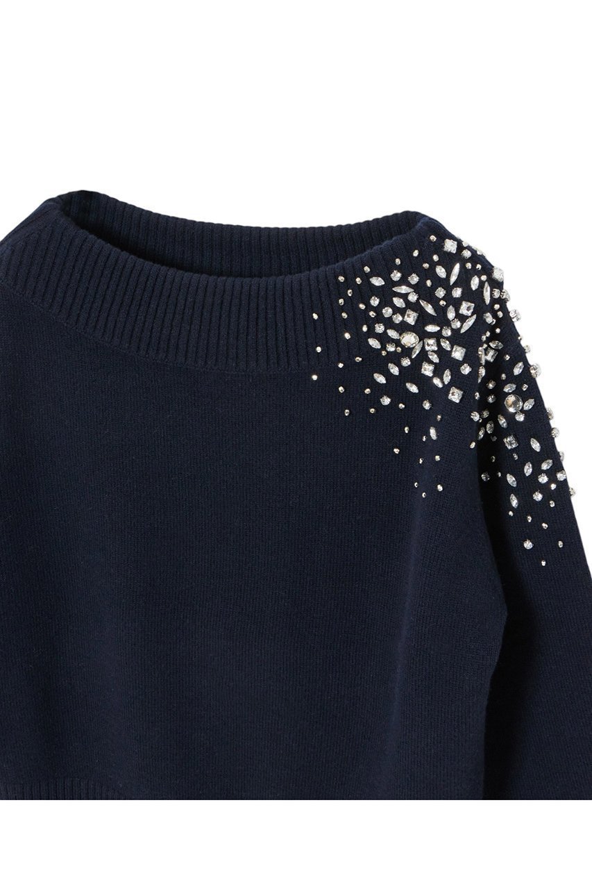 【アナイ/ANAYI】のスノーフレークプルオーバー 人気、トレンドファッション・服の通販 founy(ファニー) 　ファッション　Fashion　レディースファッション　Fashion for Women　トップス・カットソー　Cut & Sew Tops　ニット　Knit Tops & Sweaters　カジュアルプルオーバー・ニットトップス　Pullovers & Knit Tops / Casual Pullovers　アシンメトリー　Asymmetrical Style　エレガント 上品　Elegant　コレクション　Collection, Seasonal Line　ダイヤモンド　Diamond, Brilliant Cut　テクスチャー　Texture, Textured Fabric　バレエ　Ballet, Ballet Style　ビジュー　Bijou, Jewel-like Accent　ミドル　Middle Length, Mid Height　モチーフ　Motif, Design Theme　再入荷　Restock / Back in Stock　冬　Winter / This Winter　other-3|ID: prp329100004222356 ipo3291000000035055176