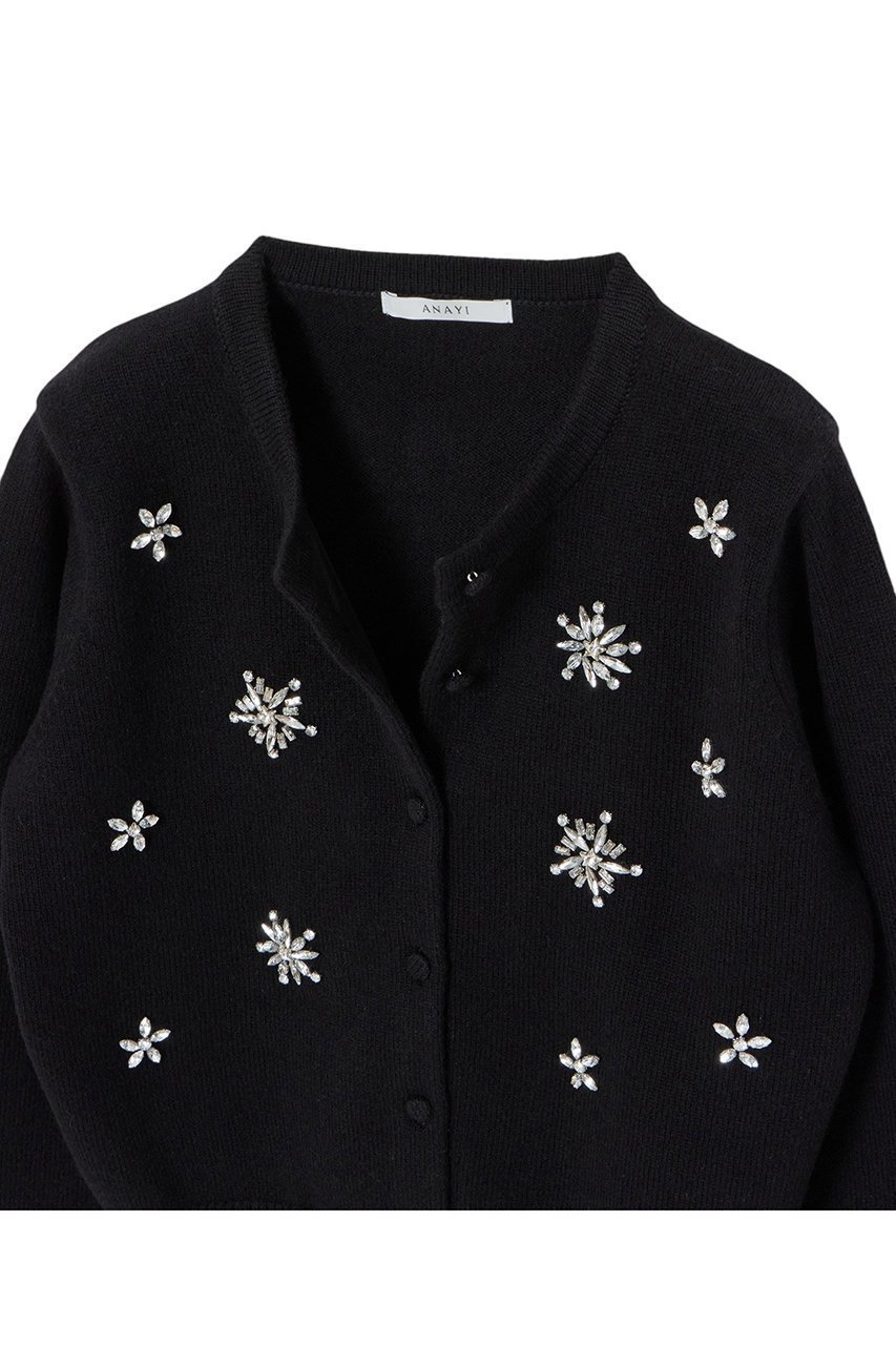 【アナイ/ANAYI】のスノーフレークカーディガン 人気、トレンドファッション・服の通販 founy(ファニー)  ファッション Fashion レディースファッション Fashion for Women トップス・カットソー Cut & Sew Tops ニット Knit Tops & Sweaters カーディガン・羽織り Layered Style Cardigans カーディガン Cardigan, Knitwear コレクション Collection, Seasonal Line コンパクト Compact, Small Size テクスチャー Texture, Textured Fabric トレンド Trend, Trending Now バランス Balance, Style Balance バレエ Ballet, Ballet Style ビジュー Bijou, Jewel-like Accent ホリデーシーズン Holiday Season ミドル Middle Length, Mid Height 冬 Winter / This Winter other-3|ID: prp329100004222357 ipo3291000000033705604