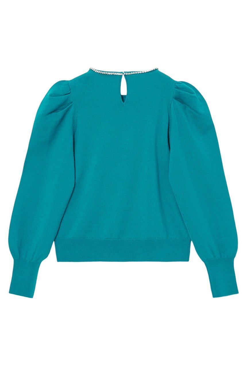 【アナイ/ANAYI】のビジューネックボリュームスリーブプルオーバー 人気、トレンドファッション・服の通販 founy(ファニー) 　ファッション　Fashion　レディースファッション　Fashion for Women　トップス・カットソー　Cut & Sew Tops　ニット　Knit Tops & Sweaters　カジュアルプルオーバー・ニットトップス　Pullovers & Knit Tops / Casual Pullovers　ボリューム袖・フリルスリーブブラウス　Voluminous & Ruffle Sleeves / Puffy Sleeve Tops　春　Spring　クリスタル　Crystal, Swarovski　コレクション　Collection, Seasonal Line　ストレッチ　Stretch, Stretchy Fabric　テクスチャー　Texture, Textured Fabric　バレエ　Ballet, Ballet Style　ブローチ　Brooch, Pin Brooch　ラベンダー　Lavender　冬　Winter / This Winter　再入荷　Restock / Back in Stock　おすすめ　Recommended / Our Picks　ホリデーシーズン　Holiday Season　other-2|ID: prp329100004222358 ipo3291000000035055186