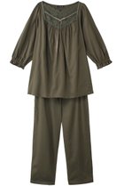 【イクコ/IKUKO】のビンテージワッシャーサテン パジャマ モスグリーン|ID: prp329100004222365 ipo3291000000032834821