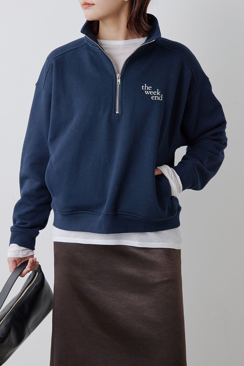 【ガリャルダガランテ/GALLARDAGALANTE】のハーフZIP裏起毛スウェット 人気、トレンドファッション・服の通販 founy(ファニー) 　ファッション　Fashion　レディースファッション　Fashion for Women　トップス・カットソー　Cut & Sew Tops　シャツ・ブラウス・オフィスカジュアル　Elegant Blouses & Button-Ups　レディースパーカー・カジュアルフーディー　Casual Hoodies & Sweatshirts　ロングTシャツ・Tシャツ　Longline T-Shirts & Tees　スウェット・クルーネックトップス　Sweatshirts & Crewnecks / Relaxed Fit Sweat Tops　カットソー・ベーシックTシャツ　Cut-and-Sewn Tops / Stretch Tees & Basics　おすすめ　Recommended / Our Picks　ショート　Short, Short Length　スウェット / スエット　Sweatshirt, Sweatwear　スラックス　Slacks, Dress Pants　ハーフ　Half, Half-Length　ミックス　Mix, Mixed Style　other-7|ID: prp329100004222380 ipo3291000000032893123