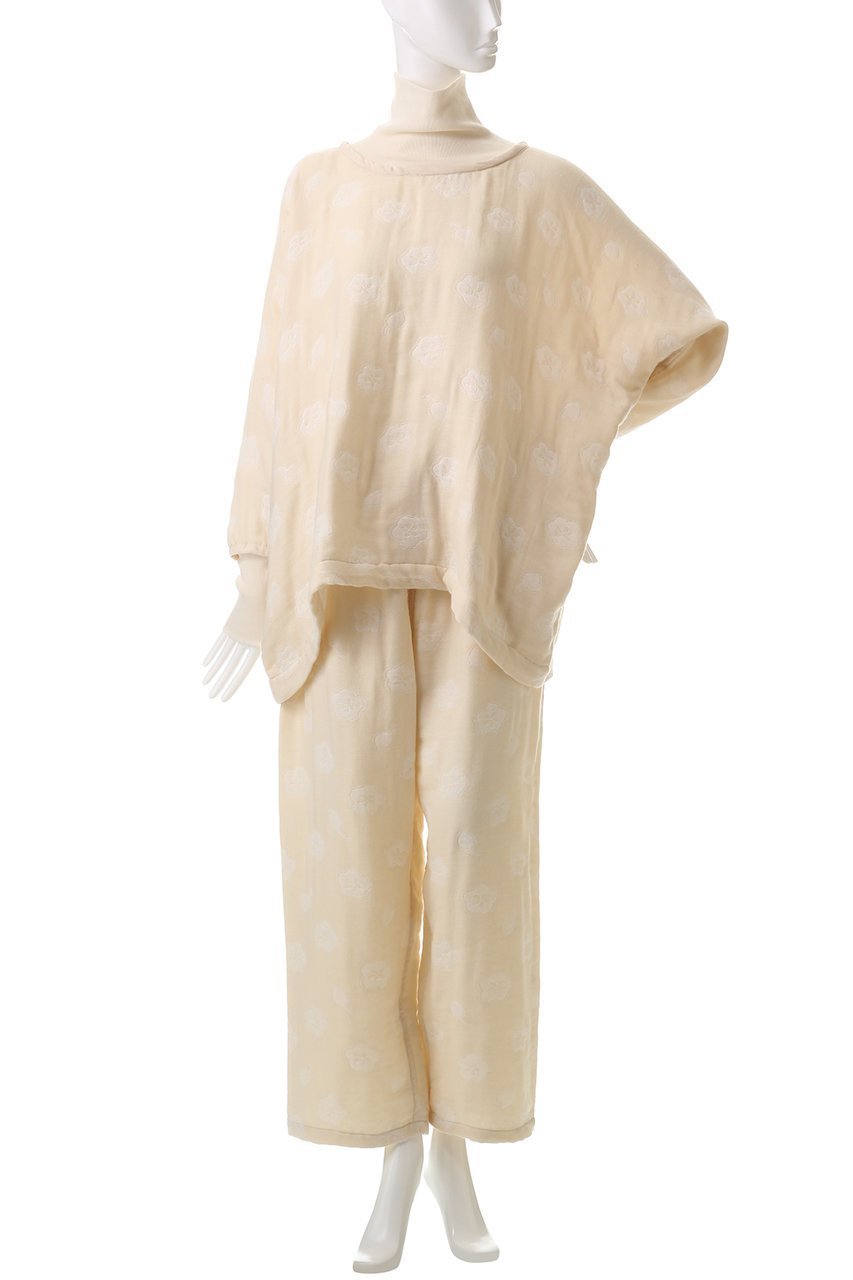【プリスティン/PRISTINE / GOODS】のコットンボールガーゼタートルパジャマ 人気、トレンドファッション・服の通販 founy(ファニー) 　ジャカード／ジャガード　Jacquard, Woven Pattern　タートルネック　Turtleneck, High Neck　パジャマ　Pajamas, Sleepwear　リラックス　Relax, Relaxed Fit　other-2|ID: prp329100004222384 ipo3291000000032834358