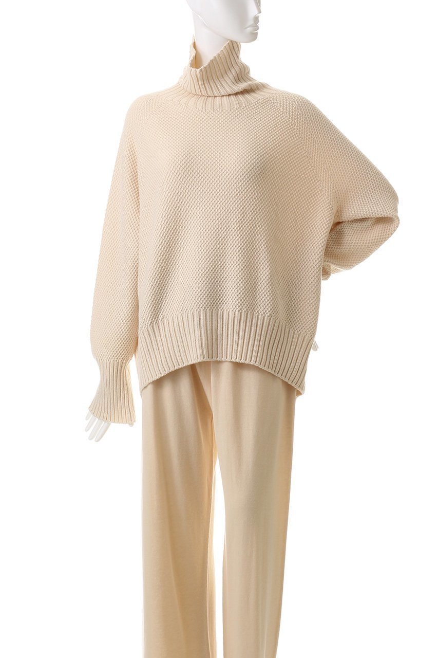 【プリスティン/PRISTINE】の鹿の子ビッグタートルセーター 人気、トレンドファッション・服の通販 founy(ファニー) 　ファッション　Fashion　レディースファッション　Fashion for Women　トップス・カットソー　Cut & Sew Tops　ニット　Knit Tops & Sweaters　カジュアルプルオーバー・ニットトップス　Pullovers & Knit Tops / Casual Pullovers　人気　Popular, Best Seller　鹿の子　Piqué, Kanoko Fabric　other-2|ID: prp329100004222388 ipo3291000000032917394