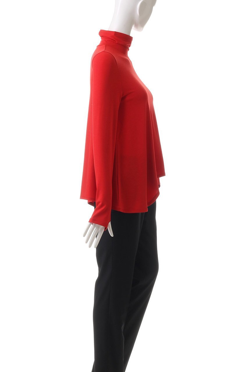 【ランバン オン ブルー/LANVIN en Bleu】のアシンメカーブヘムカットソー 人気、トレンドファッション・服の通販 founy(ファニー) 　ファッション　Fashion　レディースファッション　Fashion for Women　トップス・カットソー　Cut & Sew Tops　シャツ・ブラウス・オフィスカジュアル　Elegant Blouses & Button-Ups　ロングTシャツ・Tシャツ　Longline T-Shirts & Tees　カットソー・ベーシックTシャツ　Cut-and-Sewn Tops / Stretch Tees & Basics　なめらか　Smooth, Silky Texture　アシンメトリー　Asymmetrical Style　カットソー　Cut and Sewn Top　シンプル　Simple, Minimal　スリーブ　Sleeve, Long Sleeve / Short Sleeve　ボトム　Bottoms, Lower Wear　ロング　Long, Long-Length　エレガント 上品　Elegant　other-3|ID: prp329100004222397 ipo3291000000032887959