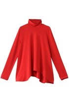 【ランバン オン ブルー/LANVIN en Bleu】のアシンメカーブヘムカットソー レッド|ID: prp329100004222397 ipo3291000000036149209