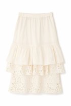 【アドーア/ADORE】のミックスフラワーレーススカート 人気、トレンドファッション・服の通販 founy(ファニー) ファッション Fashion レディースファッション Fashion for Women スカート Skirts ロングスカート Long Skirts / Maxi & Midi Skirts タフタ Taffeta, Structured Fabric ティアード Tiered, Tiered Style ドッキング Docking, Mixed Material フラワー Flower, Floral モチーフ Motif, Design Theme レース Lace, Lace Fabric ロング Long, Long-Length thumbnail ホワイト|ID: prp329100004225215 ipo3291000000032823789