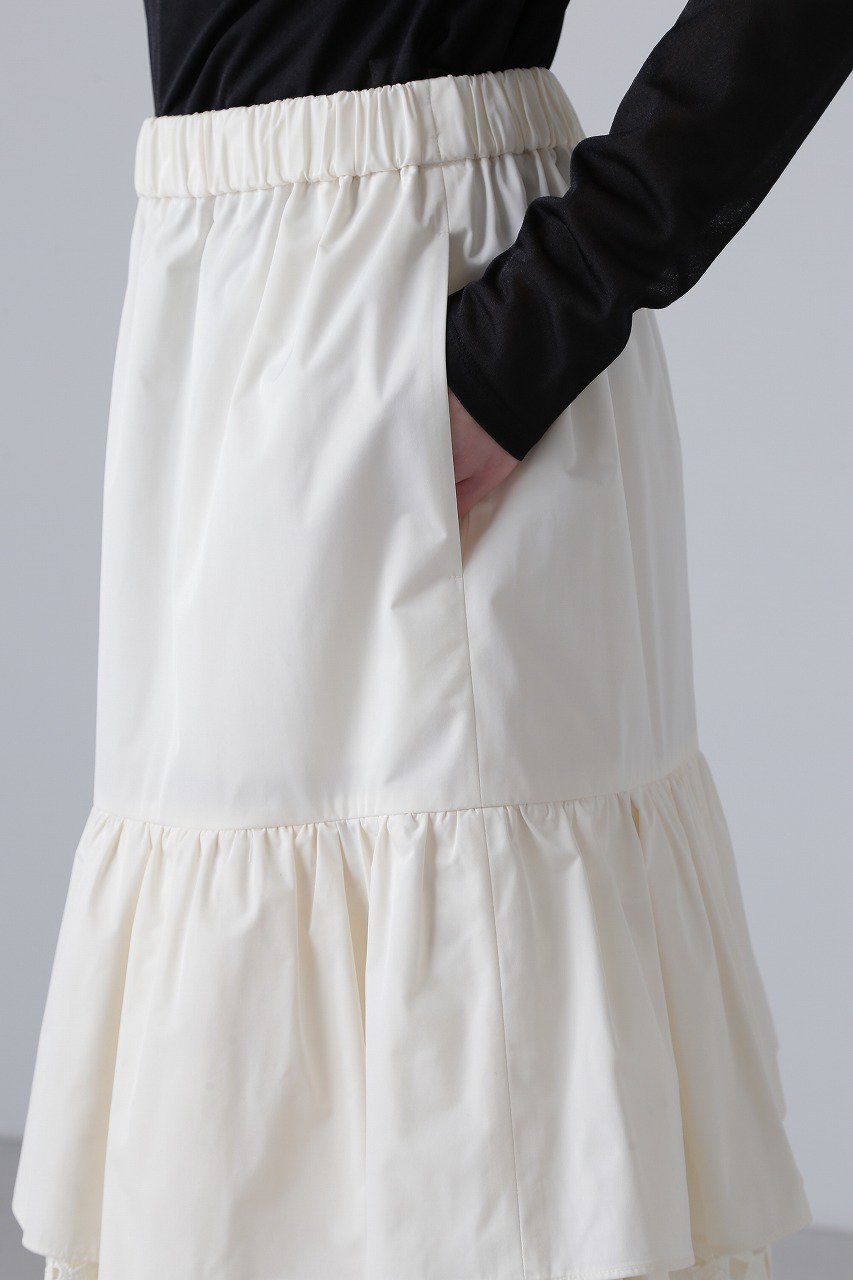【アドーア/ADORE】のミックスフラワーレーススカート 人気、トレンドファッション・服の通販 founy(ファニー) 　ファッション　Fashion　レディースファッション　Fashion for Women　スカート　Skirts　ロングスカート　Long Skirts / Maxi & Midi Skirts　タフタ　Taffeta, Structured Fabric　ティアード　Tiered, Tiered Style　ドッキング　Docking, Mixed Material　フラワー　Flower, Floral　モチーフ　Motif, Design Theme　レース　Lace, Lace Fabric　ロング　Long, Long-Length　other-6|ID: prp329100004225215 ipo3291000000032823794