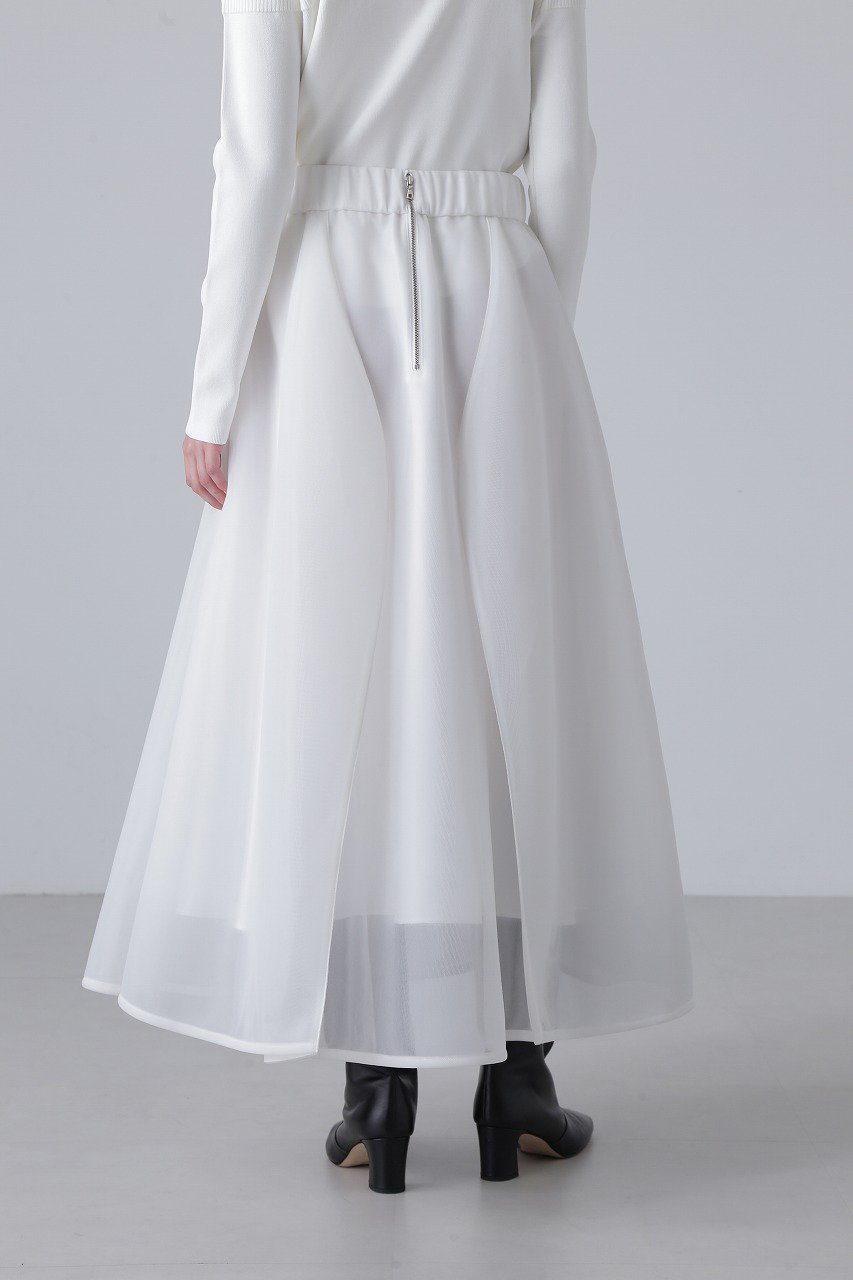 【アドーア/ADORE】のシアーメッシュラッセルスカート 人気、トレンドファッション・服の通販 founy(ファニー) 　ファッション　Fashion　レディースファッション　Fashion for Women　スカート　Skirts　ロングスカート　Long Skirts / Maxi & Midi Skirts　シアー　Sheer, See-Through　スポーティ　Sporty, Casual Athletic　フロント　Front, Front Design　ボックス　Boxy, Box Shape　メッシュ　Mesh, Net Fabric　ロング　Long, Long-Length　再入荷　Restock / Back in Stock　other-3|ID: prp329100004225222 ipo3291000000034990196