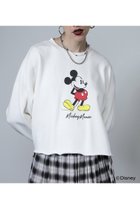 【ローズバッド/ROSE BUD】のstanding MICKEY MOUSE sweat 人気、トレンドファッション・服の通販 founy(ファニー) ファッション Fashion レディースファッション WOMEN トップス・カットソー Tops/Tshirt シャツ/ブラウス Shirts/Blouses パーカ Sweats ロング / Tシャツ T-Shirts スウェット Sweat カットソー Cut and Sewn NEW・新作・新着・新入荷 New Arrivals thumbnail ホワイト|ID: prp329100004225259 ipo3291000000029279066