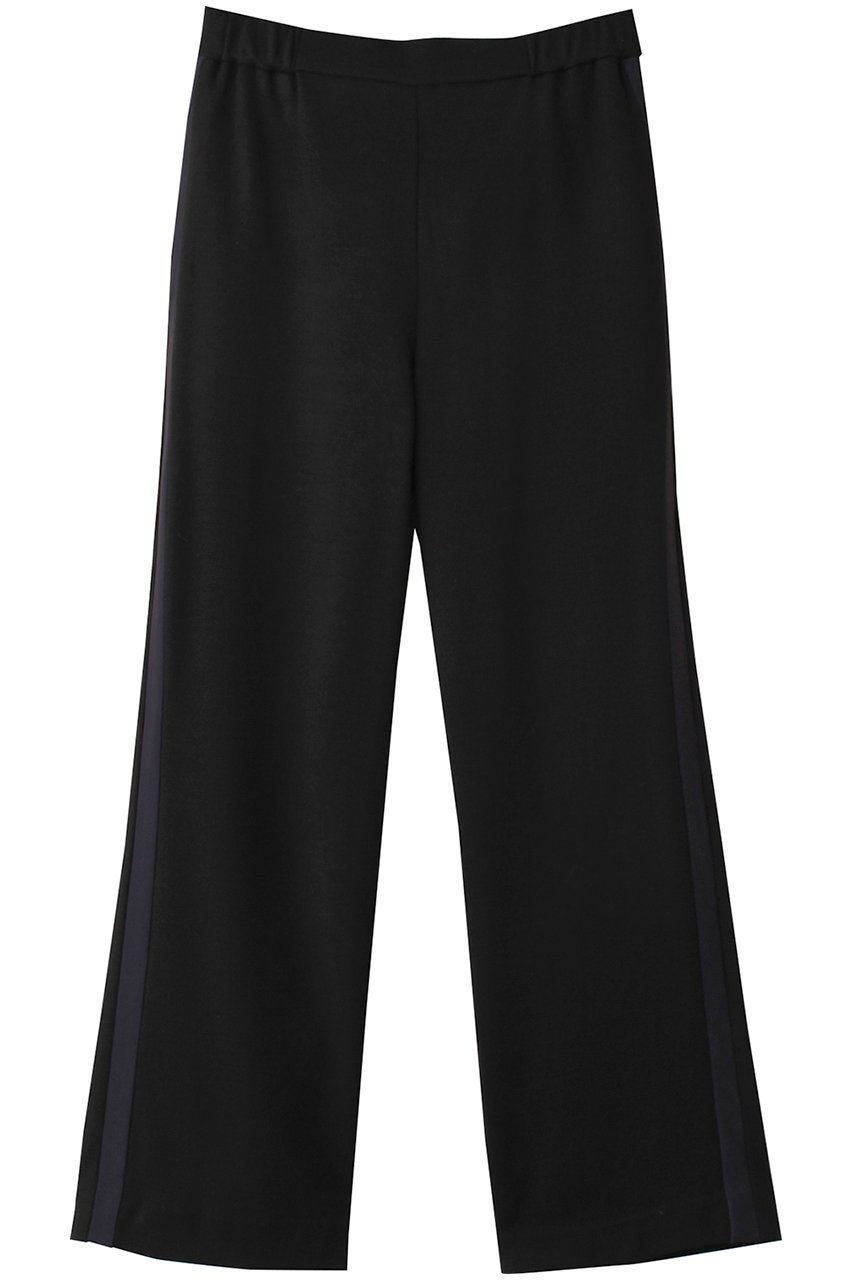 【ルームエイト/Room no.8】のプレスウール サイドライン パンツ インテリア・キッズ・メンズ・レディースファッション・服の通販 founy(ファニー) 　ファッション　Fashion　レディースファッション　Fashion for Women　パンツ　Pants & Trousers　スポーティ　Sporty, Casual Athletic　リラックス　Relax, Relaxed Fit　ワイド　Wide, Wide Fit　ブラック/ネイビー|ID: prp329100004225269 ipo3291000000035419727