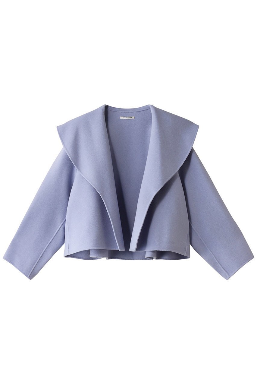 【カレンテージ/CURRENTAGE】のダブルフェイスコート インテリア・キッズ・メンズ・レディースファッション・服の通販 founy(ファニー) 　ファッション　Fashion　レディースファッション　Fashion for Women　アウター　Coat / Outerwear Collection　コート・ロングコート・ピーコート　Long Coats, Peacoats & More　ウォーム　Warm Fabric　エレガント 上品　Elegant　ショート　Short, Short Length　シンプル　Simple, Minimal　ダブル　Double, Double-Breasted　フェイス　Face, Facial Design　フェミニン　Feminine, Girly　サックス|ID: prp329100004225275 ipo3291000000032938301