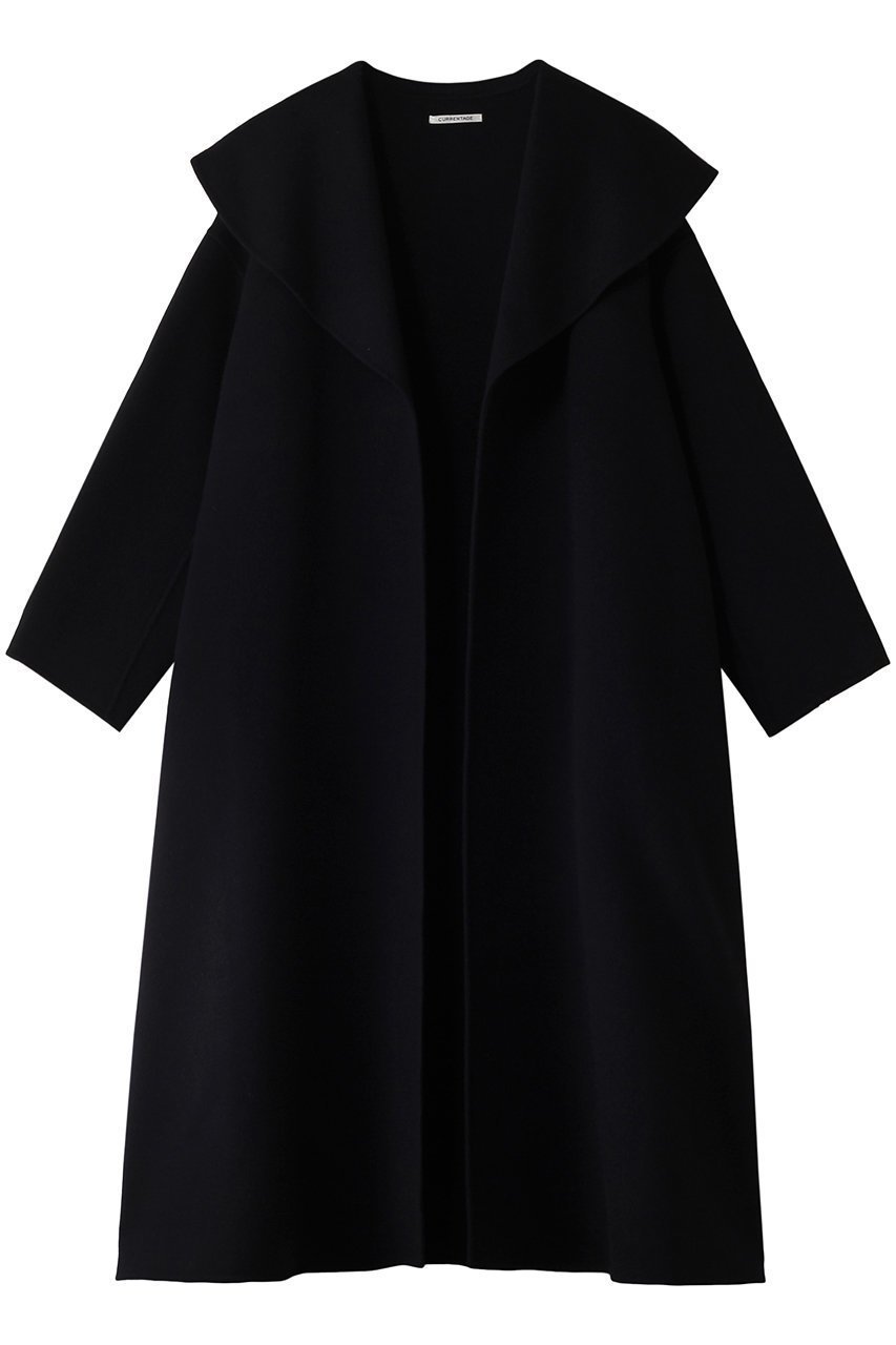 【カレンテージ/CURRENTAGE】のダブルフェイスロングコート インテリア・キッズ・メンズ・レディースファッション・服の通販 founy(ファニー) 　ファッション　Fashion　レディースファッション　Fashion for Women　アウター　Coat / Outerwear Collection　コート・ロングコート・ピーコート　Long Coats, Peacoats & More　エレガント 上品　Elegant　シンプル　Simple, Minimal　ダブル　Double, Double-Breasted　フェイス　Face, Facial Design　ロング　Long, Long-Length　A/W・秋冬　Autumn/Winter　ネイビー|ID: prp329100004225276 ipo3291000000032938377
