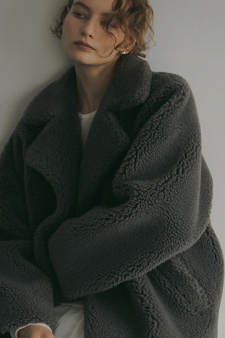 【ハー/HER.】のボアショートコート 人気、トレンドファッション・服の通販 founy(ファニー) ファッション Fashion レディースファッション Fashion for Women アウター Coat / Outerwear Collection コート・ロングコート・ピーコート Long Coats, Peacoats & More ショート Short, Short Length シンプル Simple, Minimal other-8|ID: prp329100004229279 ipo3291000000032942621