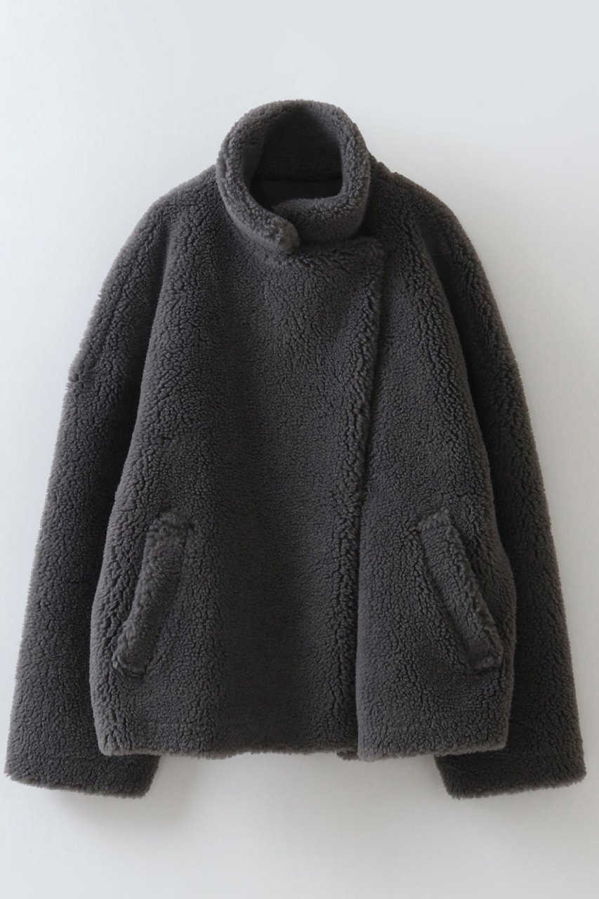 【ハー/HER.】のボアショートコート 人気、トレンドファッション・服の通販 founy(ファニー) 　ファッション　Fashion　レディースファッション　Fashion for Women　アウター　Coat / Outerwear Collection　コート・ロングコート・ピーコート　Long Coats, Peacoats & More　ショート　Short, Short Length　シンプル　Simple, Minimal　other-2|ID: prp329100004229279 ipo3291000000035720363