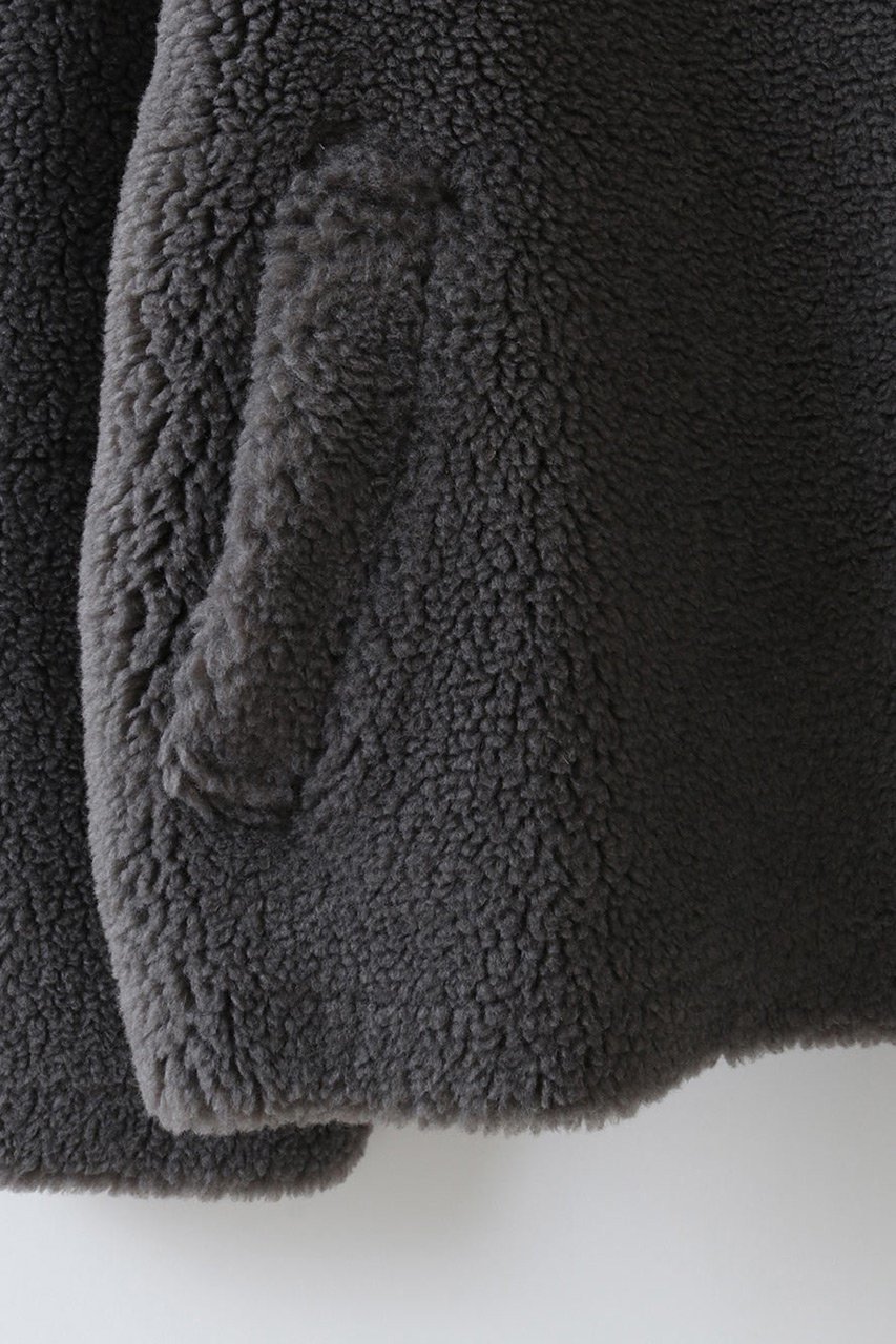 【ハー/HER.】のボアショートコート 人気、トレンドファッション・服の通販 founy(ファニー) 　ファッション　Fashion　レディースファッション　Fashion for Women　アウター　Coat / Outerwear Collection　コート・ロングコート・ピーコート　Long Coats, Peacoats & More　ショート　Short, Short Length　シンプル　Simple, Minimal　other-4|ID: prp329100004229279 ipo3291000000035720365