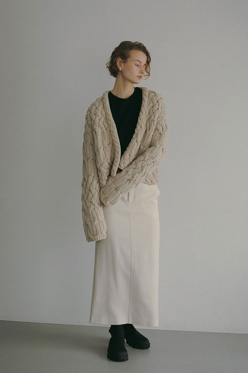 【ハー/HER.】のハンドニットカーディガン 人気、トレンドファッション・服の通販 founy(ファニー) 　ファッション　Fashion　レディースファッション　Fashion for Women　トップス・カットソー　Cut & Sew Tops　ニット　Knit Tops & Sweaters　カーディガン・羽織り　Layered Style Cardigans　おすすめ　Recommended / Our Picks　カーディガン　Cardigan, Knitwear　コーデュロイ　Corduroy, Cord Fabric　トレンド　Trend, Trending Now　ハンド　Hand, Handmade　手編み　Hand-Knitted, Handmade Knit　other-7|ID: prp329100004229292 ipo3291000000032954665