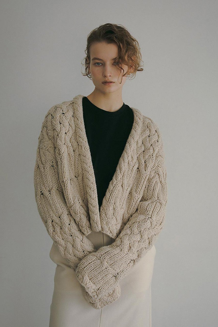 【ハー/HER.】のハンドニットカーディガン 人気、トレンドファッション・服の通販 founy(ファニー) 　ファッション　Fashion　レディースファッション　Fashion for Women　トップス・カットソー　Cut & Sew Tops　ニット　Knit Tops & Sweaters　カーディガン・羽織り　Layered Style Cardigans　おすすめ　Recommended / Our Picks　カーディガン　Cardigan, Knitwear　コーデュロイ　Corduroy, Cord Fabric　トレンド　Trend, Trending Now　ハンド　Hand, Handmade　手編み　Hand-Knitted, Handmade Knit　other-8|ID: prp329100004229292 ipo3291000000032954669
