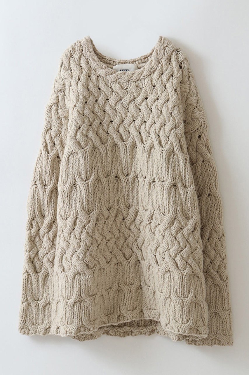 【ハー/HER.】のハンドニットプルオーバー インテリア・キッズ・メンズ・レディースファッション・服の通販 founy(ファニー) 　ファッション　Fashion　レディースファッション　Fashion for Women　トップス・カットソー　Cut & Sew Tops　ニット　Knit Tops & Sweaters　カジュアルプルオーバー・ニットトップス　Pullovers & Knit Tops / Casual Pullovers　おすすめ　Recommended / Our Picks　コーデュロイ　Corduroy, Cord Fabric　ハンド　Hand, Handmade　手編み　Hand-Knitted, Handmade Knit　ベージュ|ID: prp329100004229293 ipo3291000000035962353