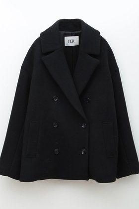 【ハー/HER.】のPコート 人気、トレンドファッション・服の通販 founy(ファニー) ファッション Fashion レディースファッション WOMEN アウター Coat Outerwear コート Coats Pコート Pea Coats ショート Short ダブル Double バランス Balance ポケット Pocket NEW・新作・新着・新入荷 New Arrivals |ID:prp329100004229294