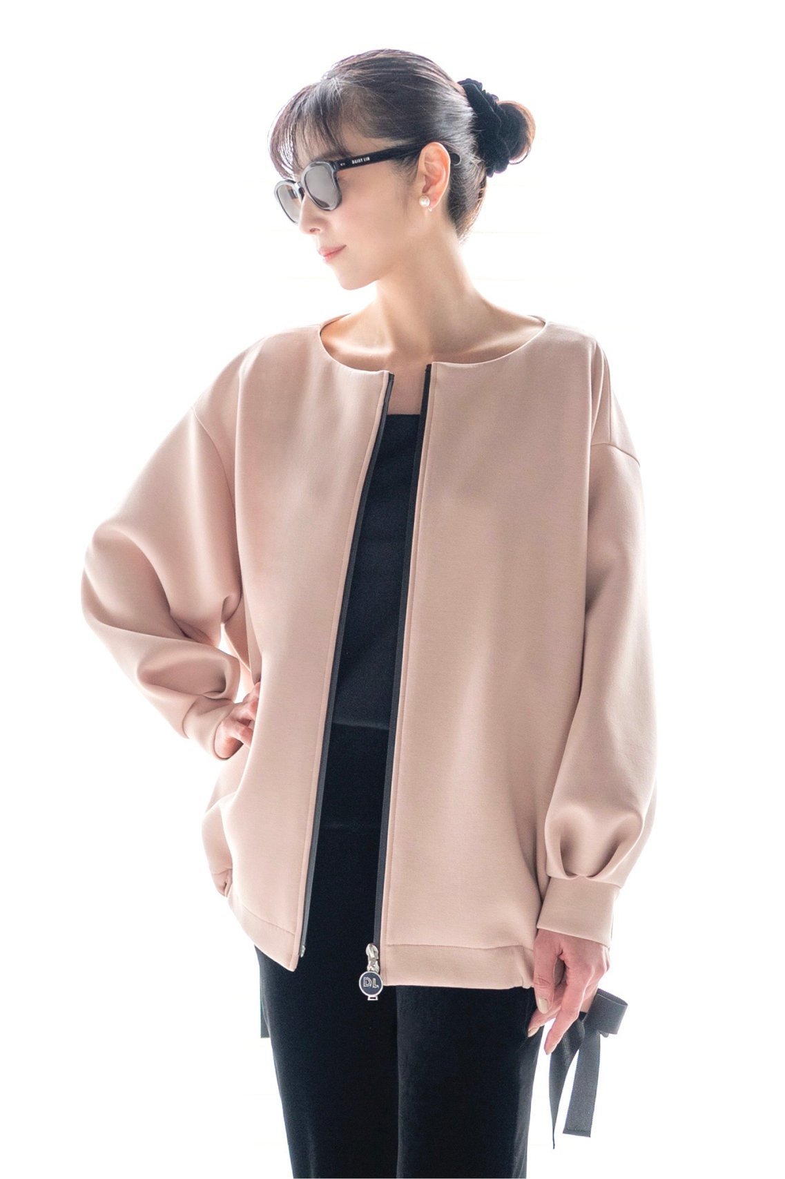 【デイジーリン/DAISY LIN】のミルフィーユ スウェット Long Blouson 人気、トレンドファッション・服の通販 founy(ファニー) 　ファッション　Fashion　レディースファッション　Fashion for Women　アウター　Coat / Outerwear Collection　レディースジャケット・軽アウター　Jackets　ブルゾンジャケット・スポーティアウター　Blouson Jackets　ウォッシャブル　Machine Washable　エレガント 上品　Elegant　洗える　Machine Washable　秋　Autumn　軽量　Lightweight, Ultra Light　シンプル　Simple, Minimal　ジャケット　Jacket, Outerwear　スウェット / スエット　Sweatshirt, Sweatwear　ストレッチ　Stretch, Stretchy Fabric　スリーブ　Sleeve, Long Sleeve / Short Sleeve　人気　Popular, Best Seller　フェミニン　Feminine, Girly　ブルゾン　Blouson, Bomber Jacket　ポケット　Pocket, Pocket Detail　リボン　Ribbon, Bow　ロング　Long, Long-Length　other-6|ID: prp329100004229932 ipo3291000000032939054