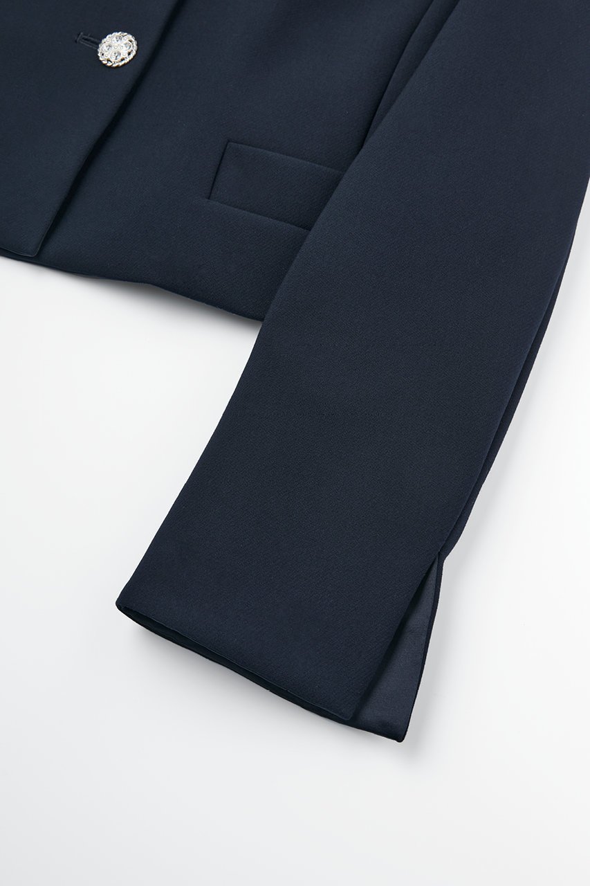 【デイジーリン/DAISY LIN】のUpper Class Jacket 人気、トレンドファッション・服の通販 founy(ファニー) 　ファッション　Fashion　レディースファッション　Fashion for Women　アウター　Coat / Outerwear Collection　レディースジャケット・軽アウター　Jackets　インナー　Innerwear　ウォッシャブル　Machine Washable　サテン　Satin, Glossy Fabric　ショルダー　Shoulder, Shoulder Strap　ジャケット　Jacket, Outerwear　ジュエリー　Jewelry, Accessories　ストレッチ　Stretch, Stretchy Fabric　スマート　Smart, Elegant　バランス　Balance, Style Balance　フォーマル　Formal, Dressy　ポケット　Pocket, Pocket Detail　ラウンド　Round, Round Neck　other-5|ID: prp329100004229934 ipo3291000000032963301