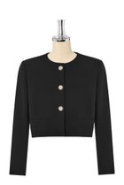 【デイジーリン/DAISY LIN】のUpper Class Jacket 人気、トレンドファッション・服の通販 founy(ファニー) ファッション Fashion レディースファッション Fashion for Women アウター Coat / Outerwear Collection レディースジャケット・軽アウター Jackets インナー Innerwear ウォッシャブル Machine Washable サテン Satin, Glossy Fabric ショルダー Shoulder, Shoulder Strap ジャケット Jacket, Outerwear ジュエリー Jewelry, Accessories ストレッチ Stretch, Stretchy Fabric スマート Smart, Elegant バランス Balance, Style Balance フォーマル Formal, Dressy ポケット Pocket, Pocket Detail ラウンド Round, Round Neck thumbnail ブラックブラック|ID: prp329100004229934 ipo3291000000035924144