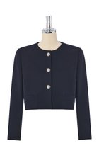 【デイジーリン/DAISY LIN】のUpper Class Jacket 人気、トレンドファッション・服の通販 founy(ファニー) ファッション Fashion レディースファッション Fashion for Women アウター Coat / Outerwear Collection レディースジャケット・軽アウター Jackets インナー Innerwear ウォッシャブル Machine Washable サテン Satin, Glossy Fabric ショルダー Shoulder, Shoulder Strap ジャケット Jacket, Outerwear ジュエリー Jewelry, Accessories ストレッチ Stretch, Stretchy Fabric スマート Smart, Elegant バランス Balance, Style Balance フォーマル Formal, Dressy ポケット Pocket, Pocket Detail ラウンド Round, Round Neck thumbnail ネイビー|ID: prp329100004229934 ipo3291000000035924145