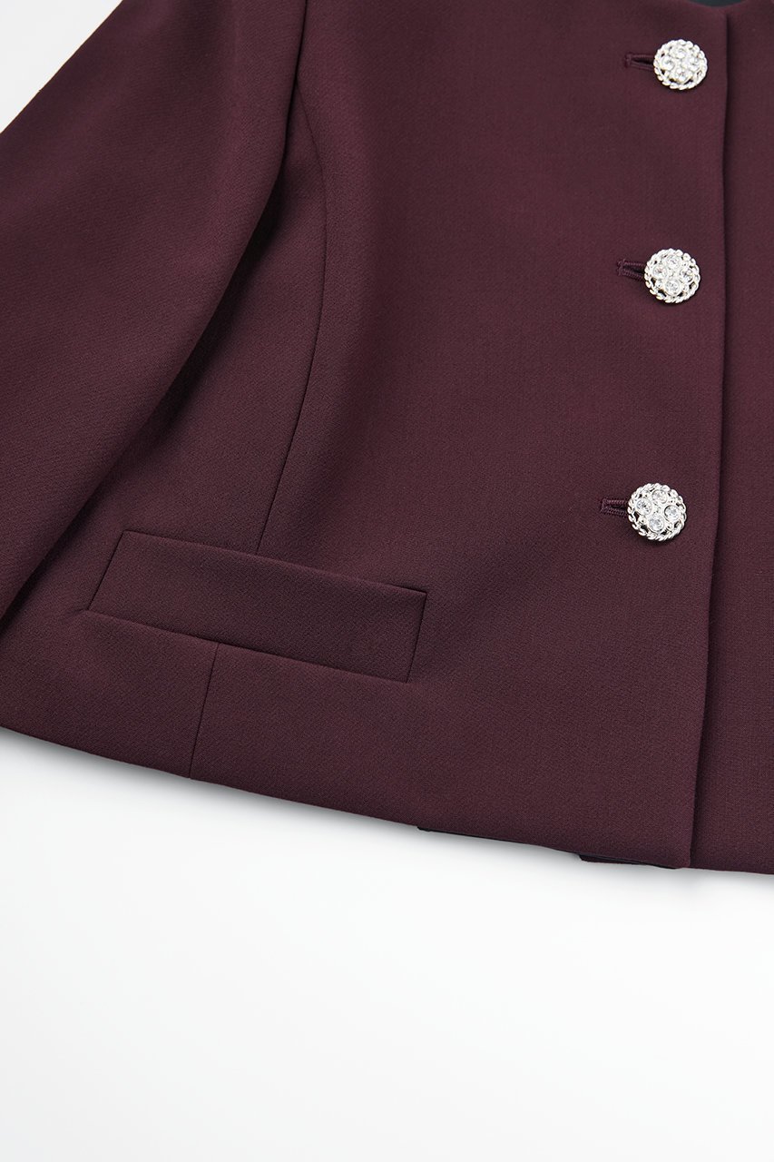 【デイジーリン/DAISY LIN】のUpper Class Jacket 人気、トレンドファッション・服の通販 founy(ファニー) ファッション Fashion レディースファッション Fashion for Women アウター Coat / Outerwear Collection レディースジャケット・軽アウター Jackets インナー Innerwear ウォッシャブル Machine Washable サテン Satin, Glossy Fabric ショルダー Shoulder, Shoulder Strap ジャケット Jacket, Outerwear ジュエリー Jewelry, Accessories ストレッチ Stretch, Stretchy Fabric スマート Smart, Elegant バランス Balance, Style Balance フォーマル Formal, Dressy ポケット Pocket, Pocket Detail ラウンド Round, Round Neck other-6|ID: prp329100004229934 ipo3291000000036553324