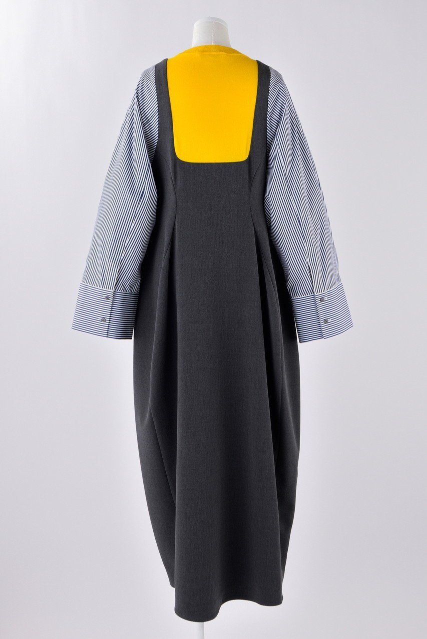 【エンフォルド/ENFOLD】のダブルクロス Triple Docking DRS/ドレス 人気、トレンドファッション・服の通販 founy(ファニー) 　ファッション　Fashion　レディースファッション　Fashion for Women　ワンピース　Dresses　フォーマル・パーティードレス・結婚式用ドレス　Elegant & Casual Dresses　チュニック　Tunic Tops & Dresses　ダブル　Double, Double-Breasted　チュニック　Tunic, Long Top　ドッキング　Docking, Mixed Material　ドレス　Dress, One-Piece　フレア　Flare, Flared　ミックス　Mix, Mixed Style　リラックス　Relax, Relaxed Fit　ロング　Long, Long-Length　other-3|ID: prp329100004230844 ipo3291000000032889316